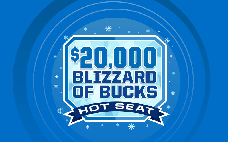 Blizzard of Bucks Hot Seat at Newport Racing & Gaming