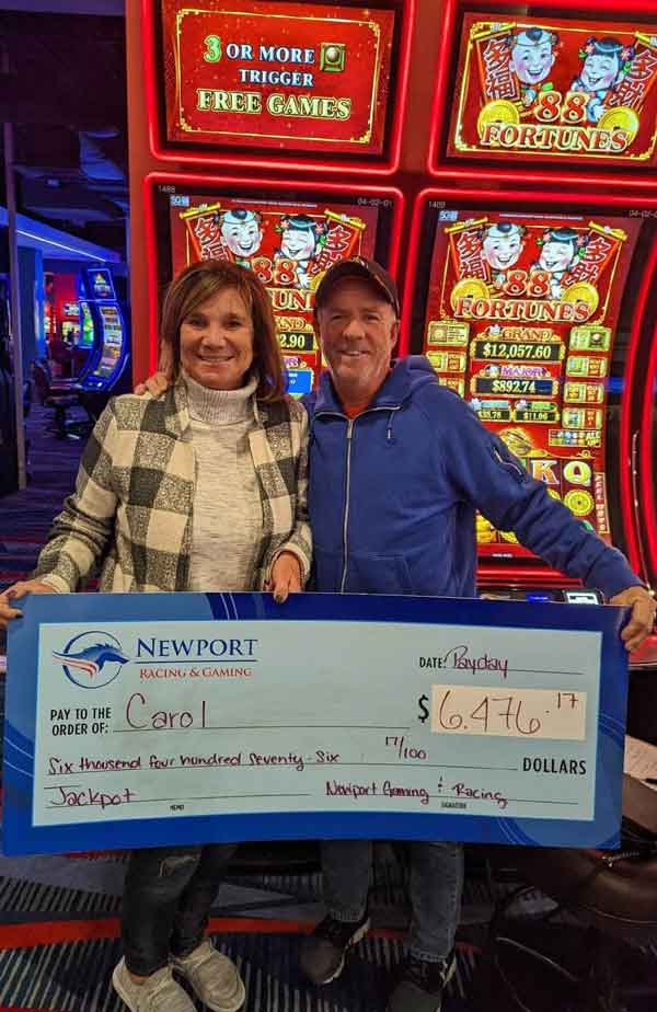 $6,476.17 won playing 88 fortunes game at Newport Racing & Gaming