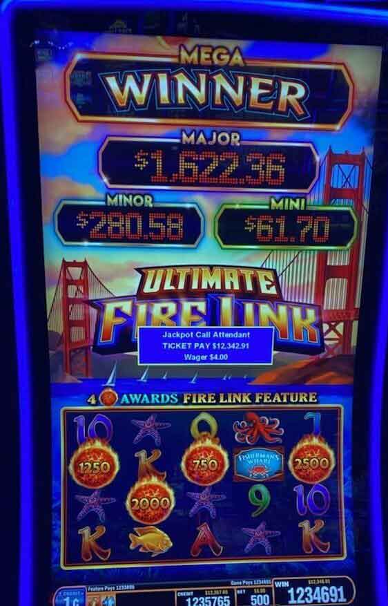 $12,342.91 won playing Ultimate Firelink at Newport Gaming and Racing