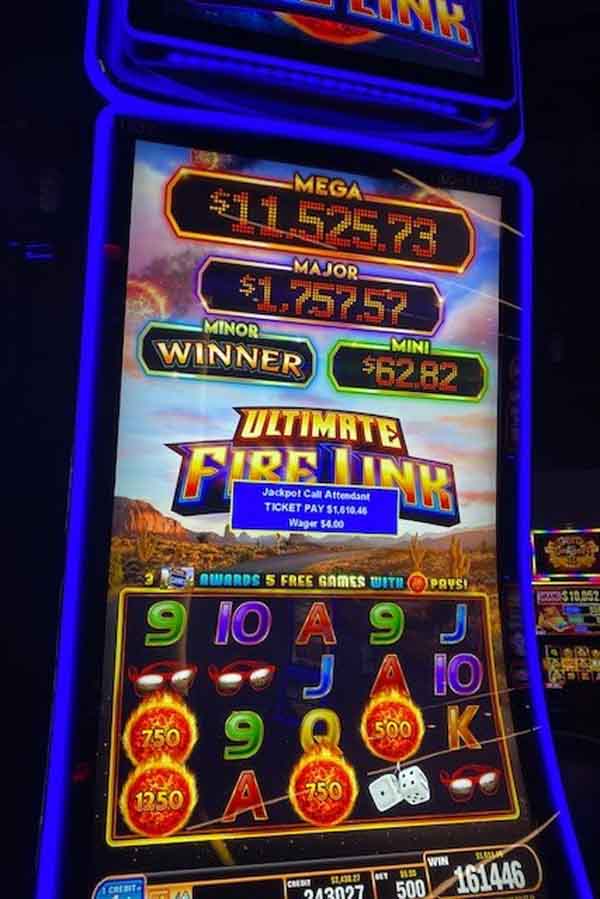 $1,610.46 won playing game at Newport Racing & Gaming