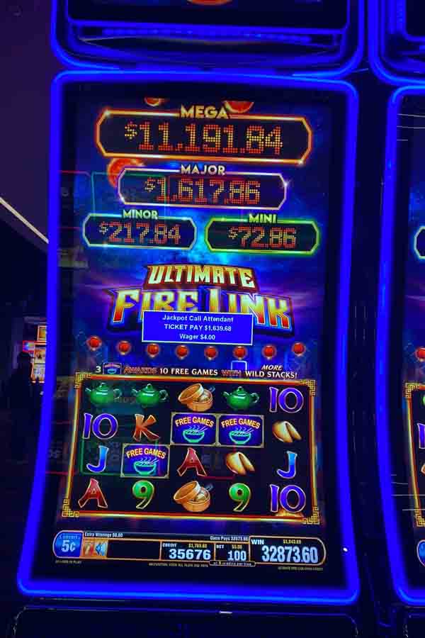 $1,639 won playing ultimate firelink game at Newport Racing & Gaming