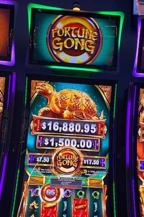 $2,097.60 won playing Fortune Gong game at Newport Racing & Gaming