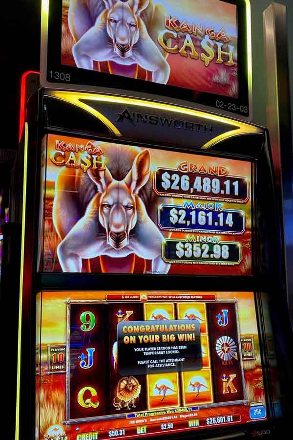 $26,661.63 won playing Kanga Cash game at Newport Racing & Gaming