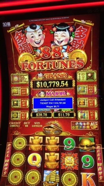88 Fortunes $10,781.68 8-9-23