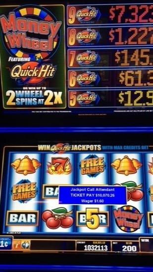 Quick Hits Money Wheel $10,070.26 8-01-23
