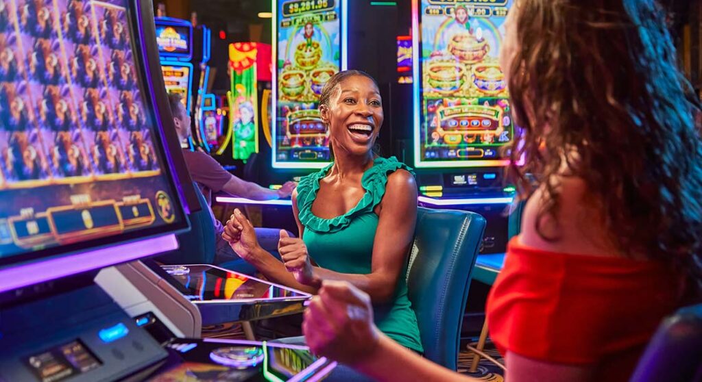 Women playing games at Newport Racing